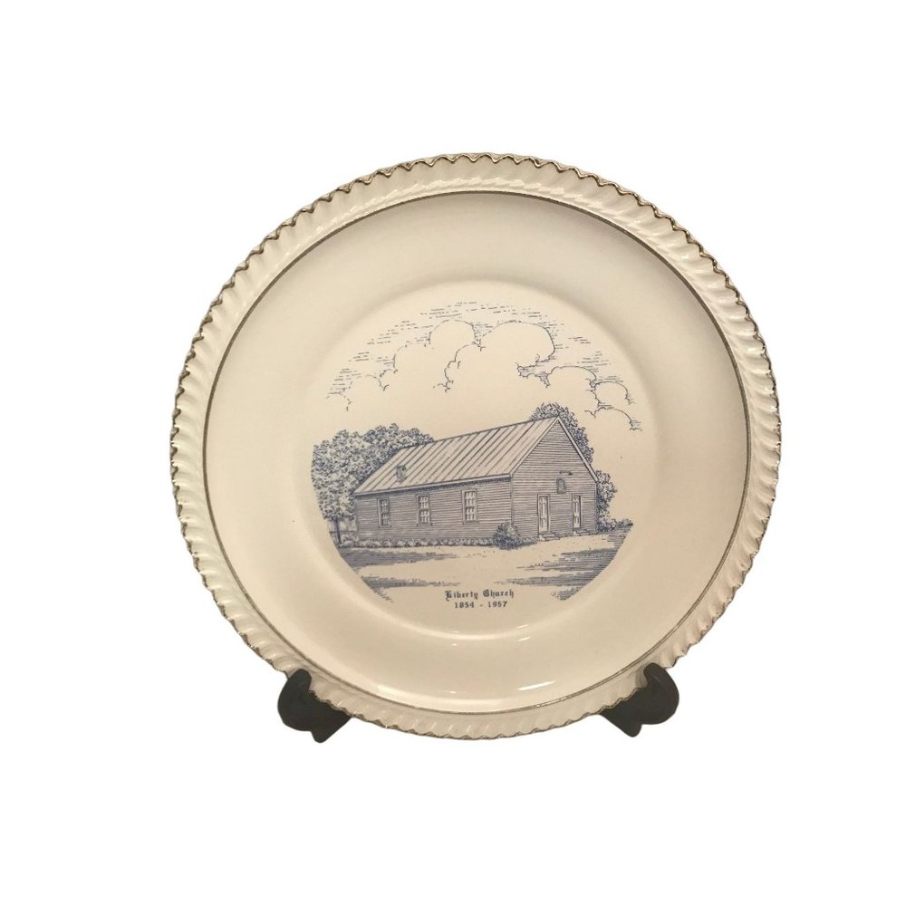 Liberty Church Collectible Plate Sandy Level VA 10.25" World Wide Art Studios